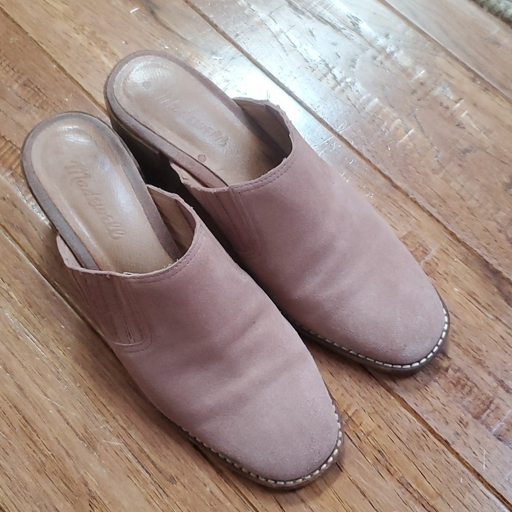 Madewell The Carey Mule pink suede